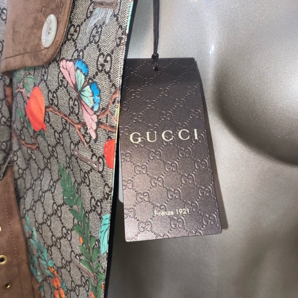 Gucci GG Supreme Tian Trench Coat Size 40 - Picture 7 of 15